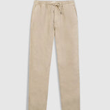Jogpant homme chic en toile de lin M322123 - Beige - IKKS MEN