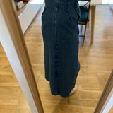 Jupe jean midi à taille haute asymétrique B327245 - Turquoise - IKKS WOMEN