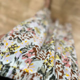 Jupe longue fleurie à taille smockée élastique Roxie - Verveine - DES PETITS HAUTS
