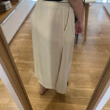 Jupe mi-longue en viscose effet lin Tinga - Beige clair - SUN VALLEY FEMME