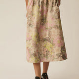 Jupe midi imperméable imprimé fleuri Ylane - Bouquet - DES PETITS HAUTS