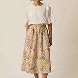 Jupe midi imperméable imprimé fleuri Ylane - Bouquet - DES PETITS HAUTS