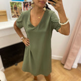 Robe courte Lannarob - Kaki - TBS FEMME