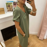 Robe courte Lannarob - Kaki - TBS FEMME