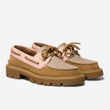 Chaussures bateau femme Lazaria - Tan et rosed - TBS Femme