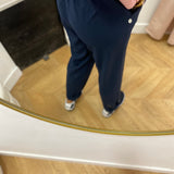Pantalon fluide ceinture élastiquée Linnapan - Marine - TBS Femme