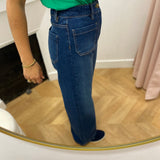Jean large taille haute avec poches plaquées - Stone - LOLA ESPELETA