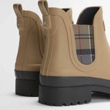 Bottines plates à élastiques tartan Mallow - Beige - BARBOUR FEMME