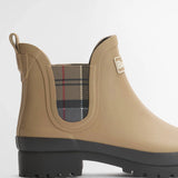 Bottines plates à élastiques tartan Mallow - Beige - BARBOUR FEMME