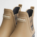 Bottines plates à élastiques tartan Mallow - Beige - BARBOUR FEMME