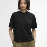 T-shirt oversize en pur coton Marjorie - Noir - BARBOUR FEMME