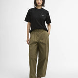 T-shirt oversize en pur coton Marjorie - Noir - BARBOUR FEMME