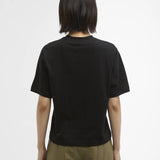 T-shirt oversize en pur coton Marjorie - Noir - BARBOUR FEMME