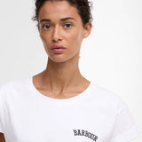 T-shirt ample en pur coton Bede - Blanc - BARBOUR FEMME