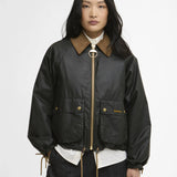 Veste courte cirée Marron - Vert fern ancient - BARBOUR FEMME