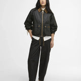 Veste courte cirée Marron - Vert fern ancient - BARBOUR FEMME