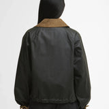 Veste courte cirée Marron - Vert fern ancient - BARBOUR FEMME