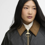 Veste courte cirée Marron - Vert fern ancient - BARBOUR FEMME
