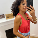 Débardeur en maille Rommydeb - Hibiscus - TBS Femme