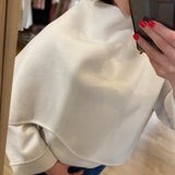 Manteau court double face à écharpe drapée B344005 - Blanc - IKKS WOMEN