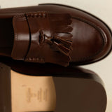 Mocassins à pampilles et franges en cuir Tammy - Châtaigne - BOBBIES FEMME