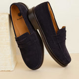 Mocassins en daim Flint - Marine - BOBBIES HOMME