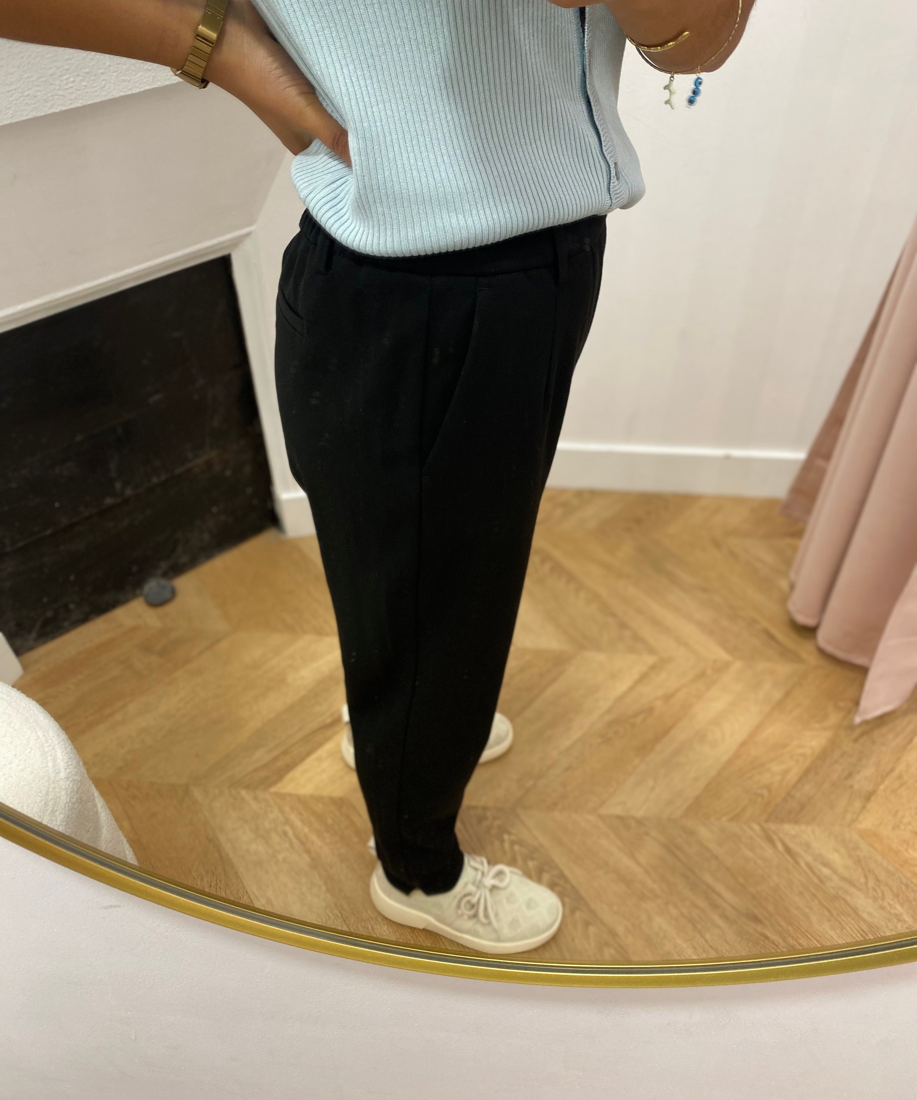 Pantalon croisé slim Objlisa - Black - OBJECT