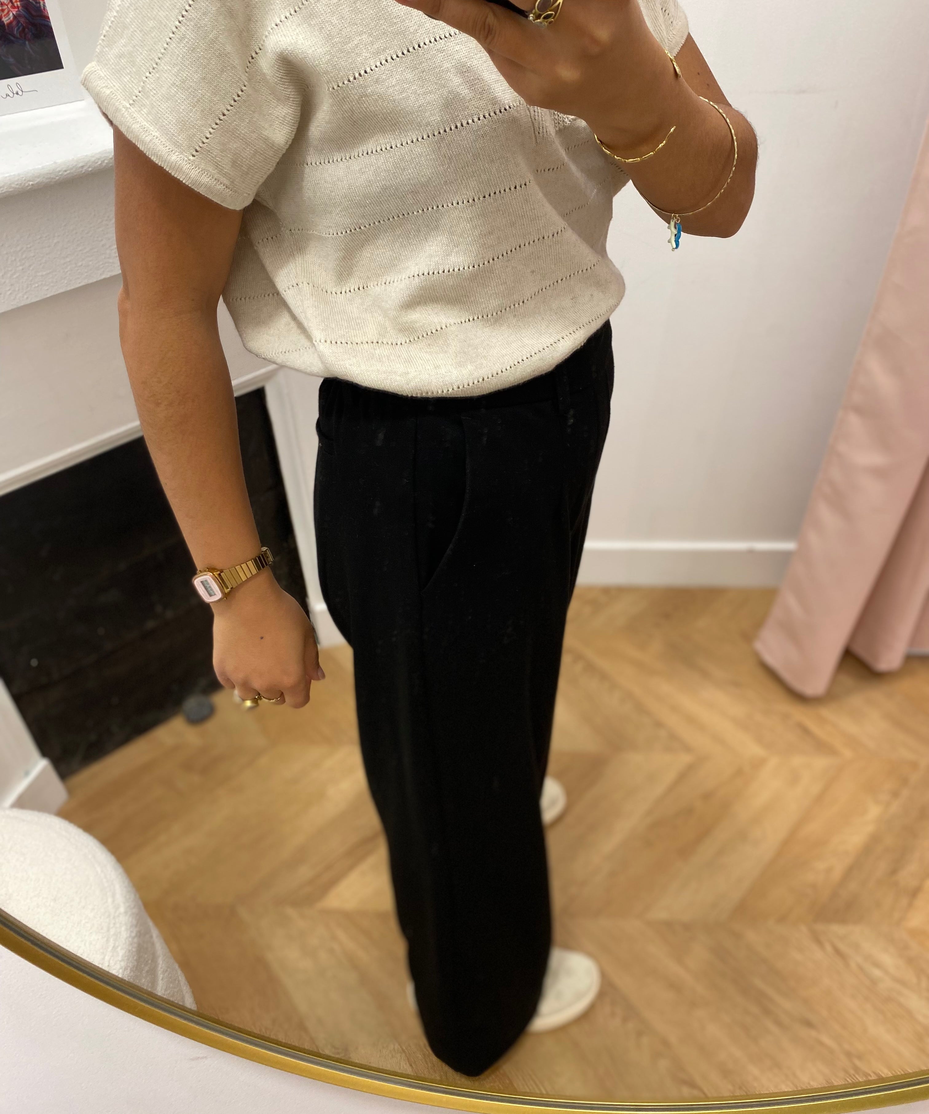 Pantalon Wide Objlisa - Black - OBJECT