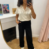 Pantalon Wide Objlisa - Black - OBJECT