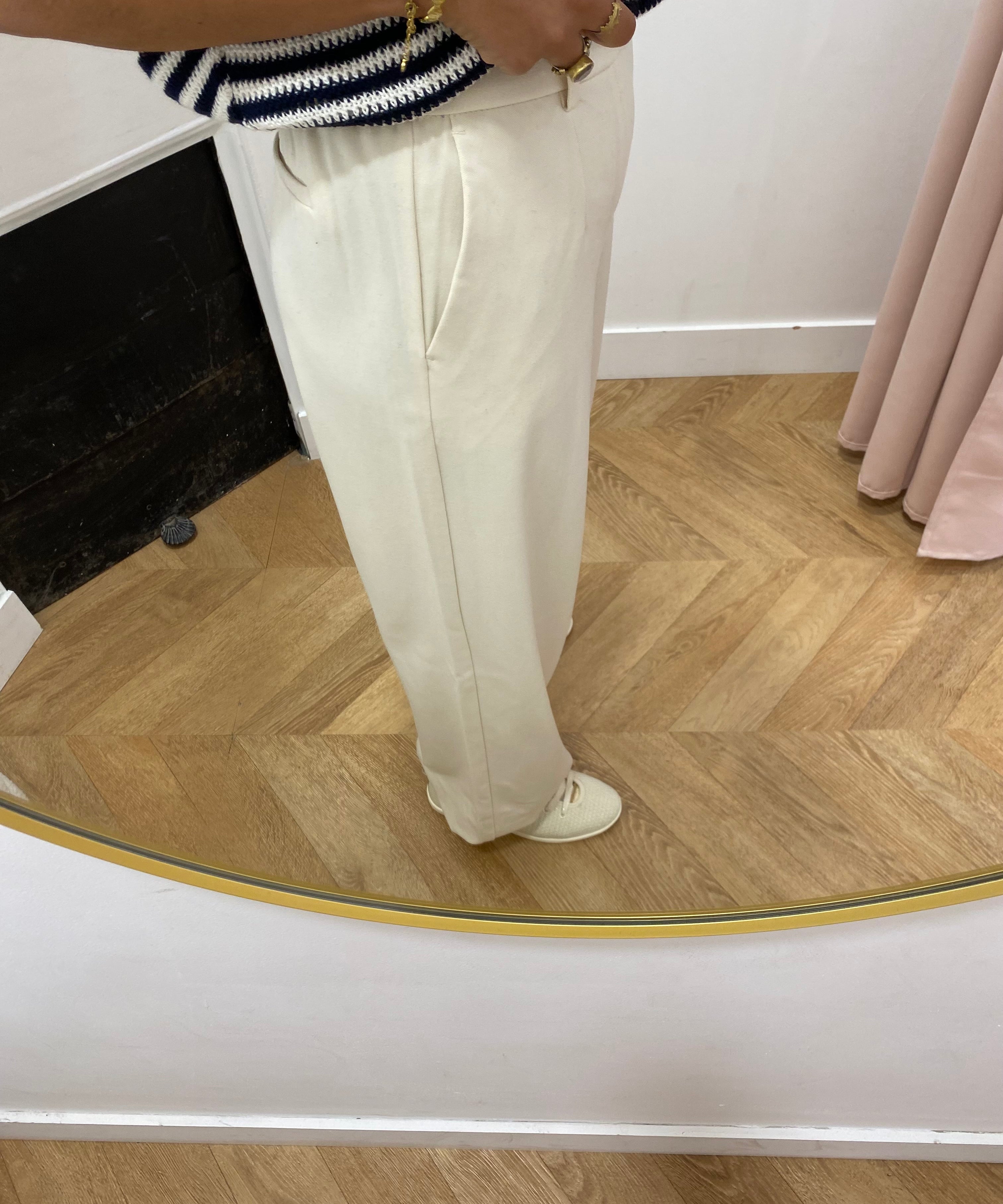 Pantalon Wide Objlisa - Sandshell - OBJECT