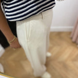 Pantalon Wide Objlisa - Sandshell - OBJECT