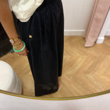 Pantalon jupe culotte fluide - Noir - Lola Espeleta