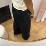Pantalon jupe culotte fluide - Noir - Lola Espeleta