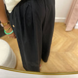 Pantalon jupe culotte fluide - Noir - Lola Espeleta