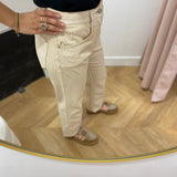 Pantalon en velours coupe droite - Beige - LOLA ESPELETA