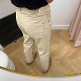 Pantalon en velours coupe droite - Beige - LOLA ESPELETA