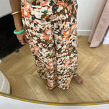 Pantalon fluide imprimé Oxygene - Multicolore - LOLA ESPELETA