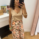 Pantalon fluide imprimé Oxygene - Multicolore - LOLA ESPELETA