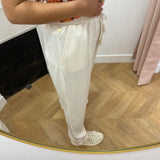 Pantalon ample taille elastiquée et ceinturée - Jasmin - LOLA ESPELETA