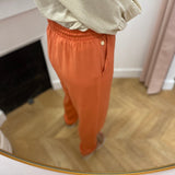 Pantalon fluide ceinturé - Curcuma - LOLA ESPELETA