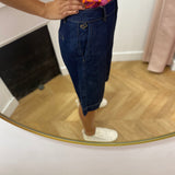 Short en jean long taille haute - Brut - Flower Market