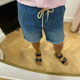Short en denim Johanna - Stone - C'EST BEAU LA VIE !