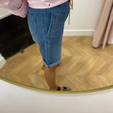 Short en denim Johanna - Stone - C'EST BEAU LA VIE !