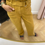 Pantalon large style cargo Safari - Café - C'EST BEAU LA VIE !