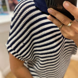 Pull manches courtes Abyss - Marine - LOLA ESPELETA