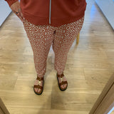 Pantalon chino imprimé en viscose Vildj - Argile - SUN VALLEY FEMME