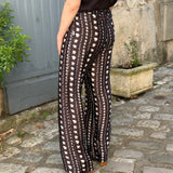 Pantalon large fluide imprimé Spinoza - Seashell - DES PETITS HAUTS