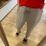 Pantalon droit en viscose effet lin Volgam - Beige Clair - SUN VALLEY FEMME