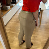 Pantalon droit en viscose effet lin Volgam - Beige Clair - SUN VALLEY FEMME
