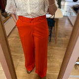 Pantalon fluide coupe évasée Nelsan - Tangerine tango - FABIENNE CHAPOT